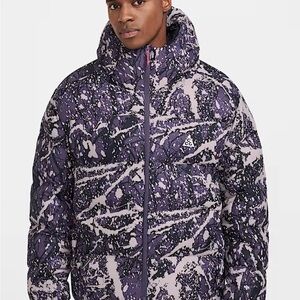 Nike ACG Purple and Gray Puffer Jacket